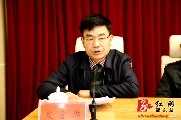 统战部长,副县长金晚球讲话邵东县人大常委会主任刘细云讲话会议现场